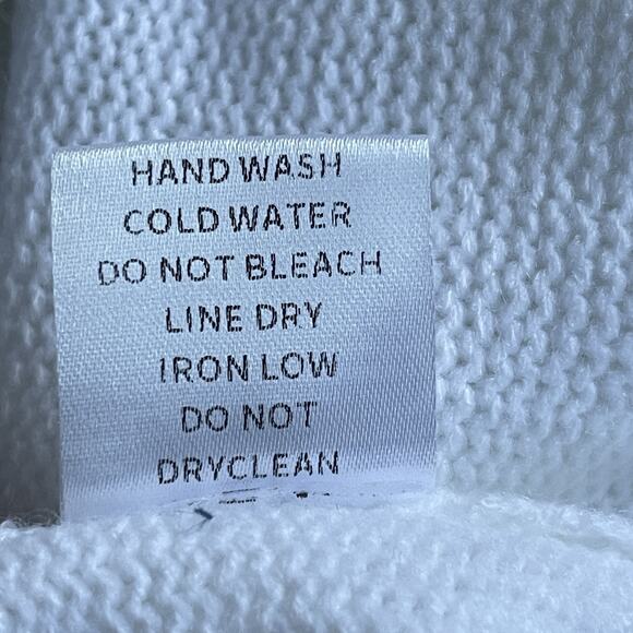 Bibi Womens Granny Square Sweater Small Beachy Cottage Crochet Hippie Vneck Boho - Picture 5 of 10